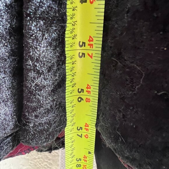 Renaissance Full length Dress Black &‎ Red Crushed Velvet Lace Up Medieval READ - Picture 9 of 10